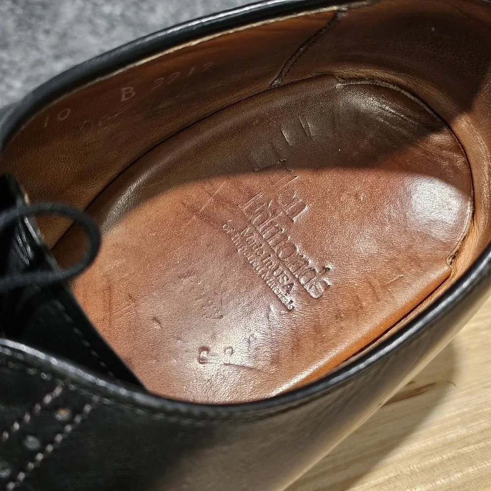 Allen Edmonds Perry‎ Black Leather Men's Event Classic Shoes Size 10